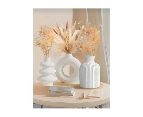 3lü İskandinav Tarzı Bohem Vazo 10 cm Hediyelik Pinterest Pampas Vazosu Set Vazo Dekoratif Eşya