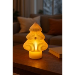 Dekoratif Çam Ağacı- Led Tealight- Obje Biblo Gece Lambası -Masa Dekoru