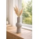 Beton Dekoratif Vazo Çizgili (Ribbed) iskandinav Dekor Gri Modern Minimal Pampas Vazosu Beton Dekoratif Vazo Çizgili (Ribbed) iskandinav Dekor Gri Modern Minimal Pampas Vazosu
